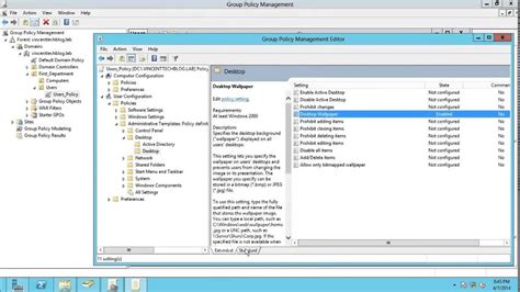 Windows server 2012 active directory group policy